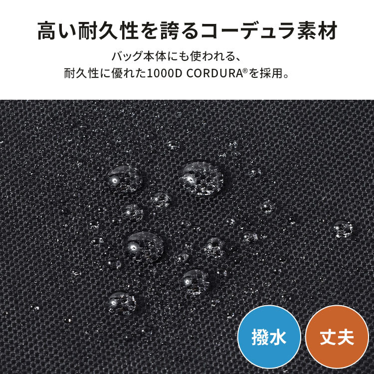 マンハッタンポーテージ ショルダーパッド Manhattan Portage 撥水 コーデュラ 丈夫 肩パッド 滑り止め 肩当て 負担軽減 ショルダーバッグ 肩紐 パッド 太め 幅広 クッション ショルダーカバー ベルクロ 巻くだけ 後付け おしゃれ かわいい 黒 ブラック ブランド MP1003-2S