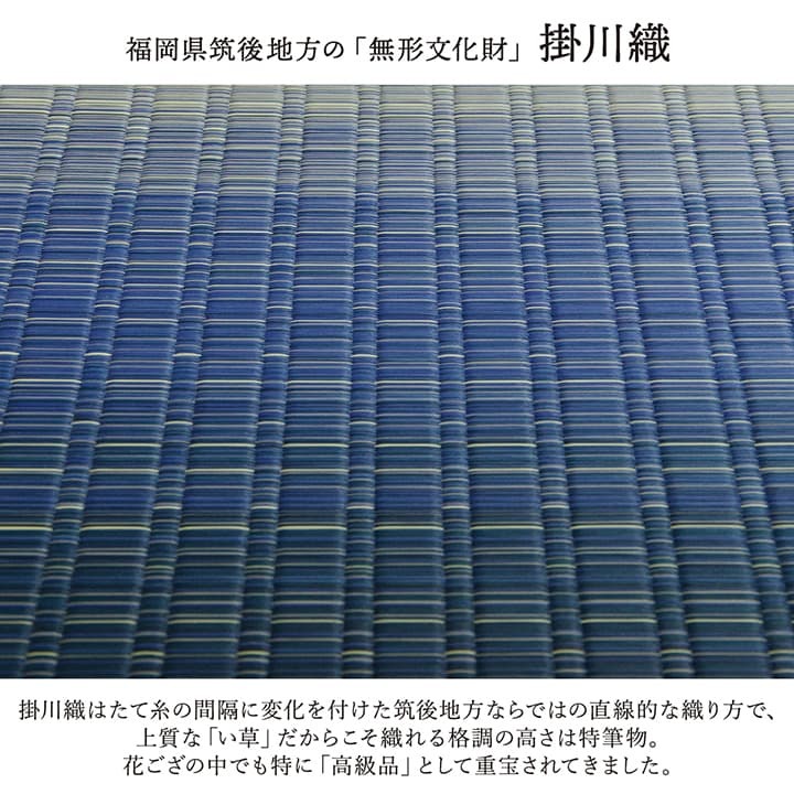 敷物 花ござ 国産 純国産 日本製 い草 掛川織 モダン 抗菌防臭 自然素材 江戸間3畳 約174×261cm
