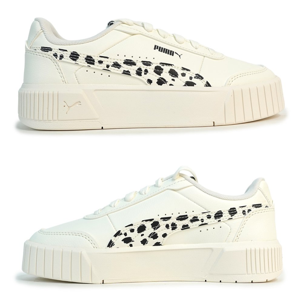 プーマ PUMA スニーカー レディース 厚底ウィメンズ キャリーナ ミア アニマル 408860-01 ウォームホワイト/プーマブラック