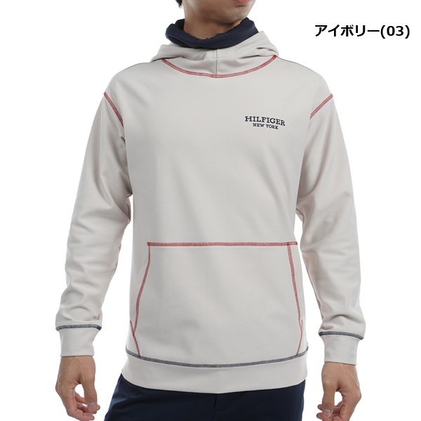 トミーヒルフィガー ゴルフ メンズ ネックウォーマー付 スウェットフーディー TOMMY HILFIGER GOLF THMA469 秋冬モデル お誕生日祝い お祝い 記念品 お父さん 父の日 彼氏 男性 30代 40代 50代 60代  還暦祝い 敬老の日 人気プレゼント プレゼント