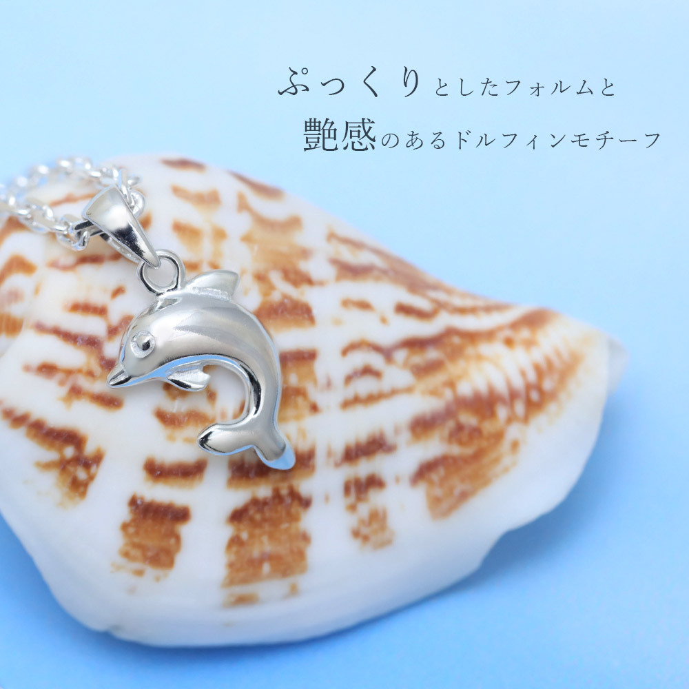 ハワイアンジュエリー ネックレス シルバー ネックレス ドルフィン イルカ ネックレス 小さくても存在感 シンプル シルバー925 ギフトラッピング可能 チェーン 長さ選べる メンズ レディース プレゼント ハロウィン 【品番：CG-SP29401】