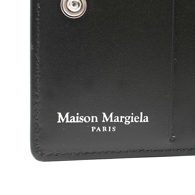 メゾンマルジェラ MAISON MARGIELA 二つ折り財布 二折財布 ミニウォレット SA3UI0007P4745T8013 レディース COMPACT BI FOLD BLACK ブラック