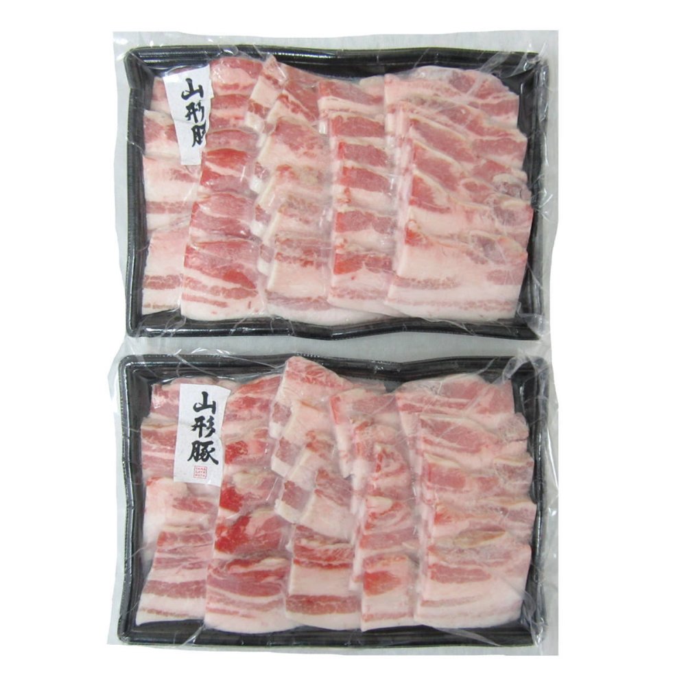 認定 山形豚 バラ 焼肉用 400g入 計2パック 豚肉 冷凍 国産 豚バラ スライス 豚バラ肉 豚ばら【北海道・沖縄県・離島 配送不可】