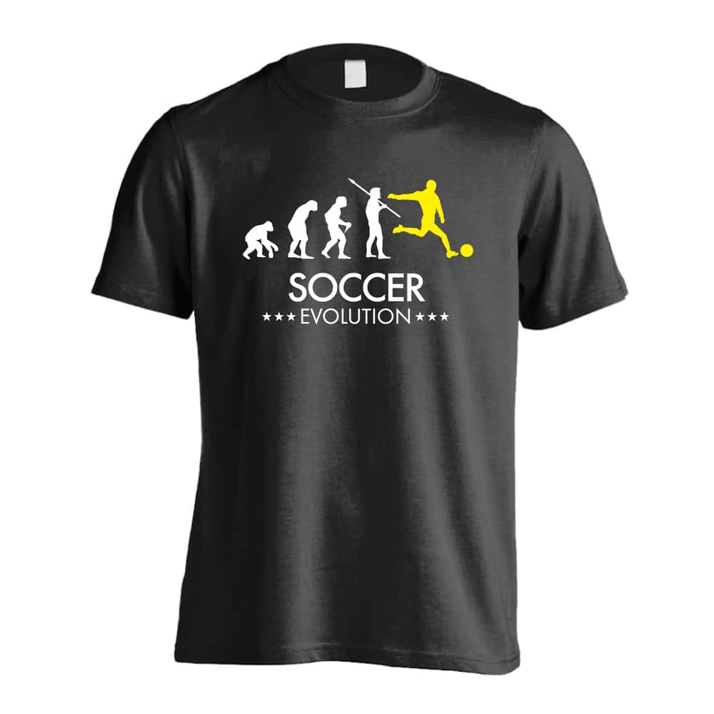 サッカー Tシャツ 半袖 メンズ ウェア レディース 練習着 ジュニア ドライ おもしろ tシャツ 速乾 名入れ スポーツ 女子 男子 チーム おしゃれ 文字入れ 「サッカーエボリューション」 アートワークスコウベ 【送料無料】