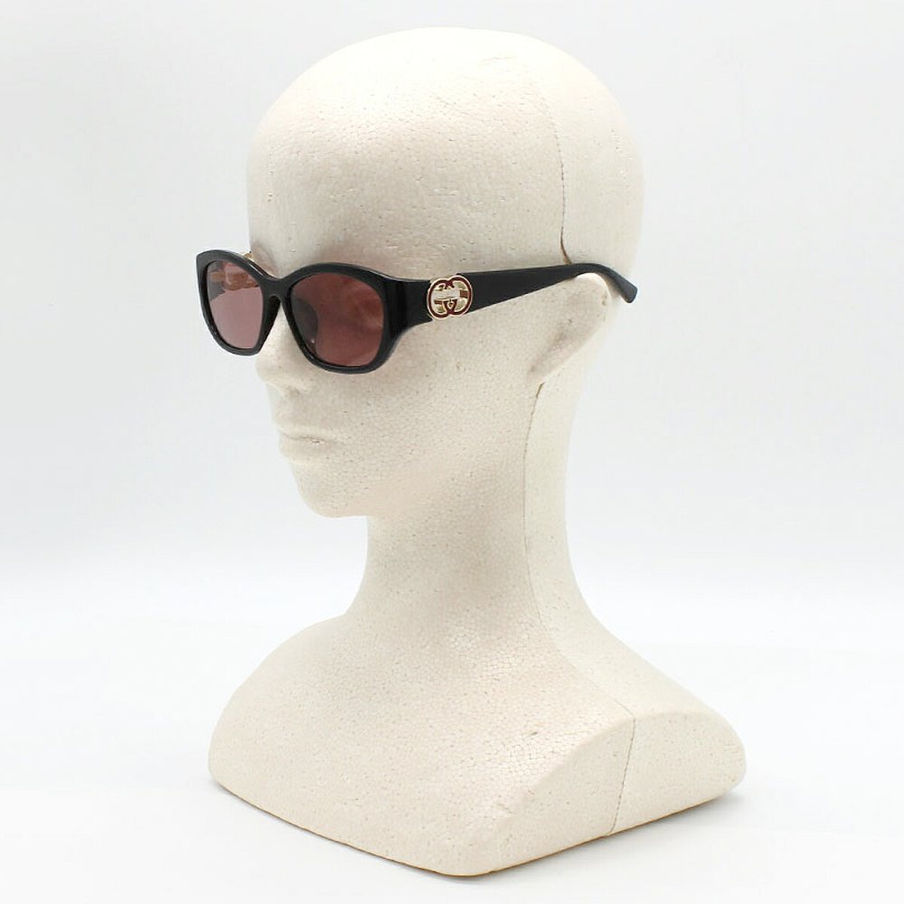 グッチ GUCCI サングラス アジアンフィット アイウェア UVカット スクエア GG1826SK-007 メンズ レディース ユニセックス ブラック+レッド 国内正規品