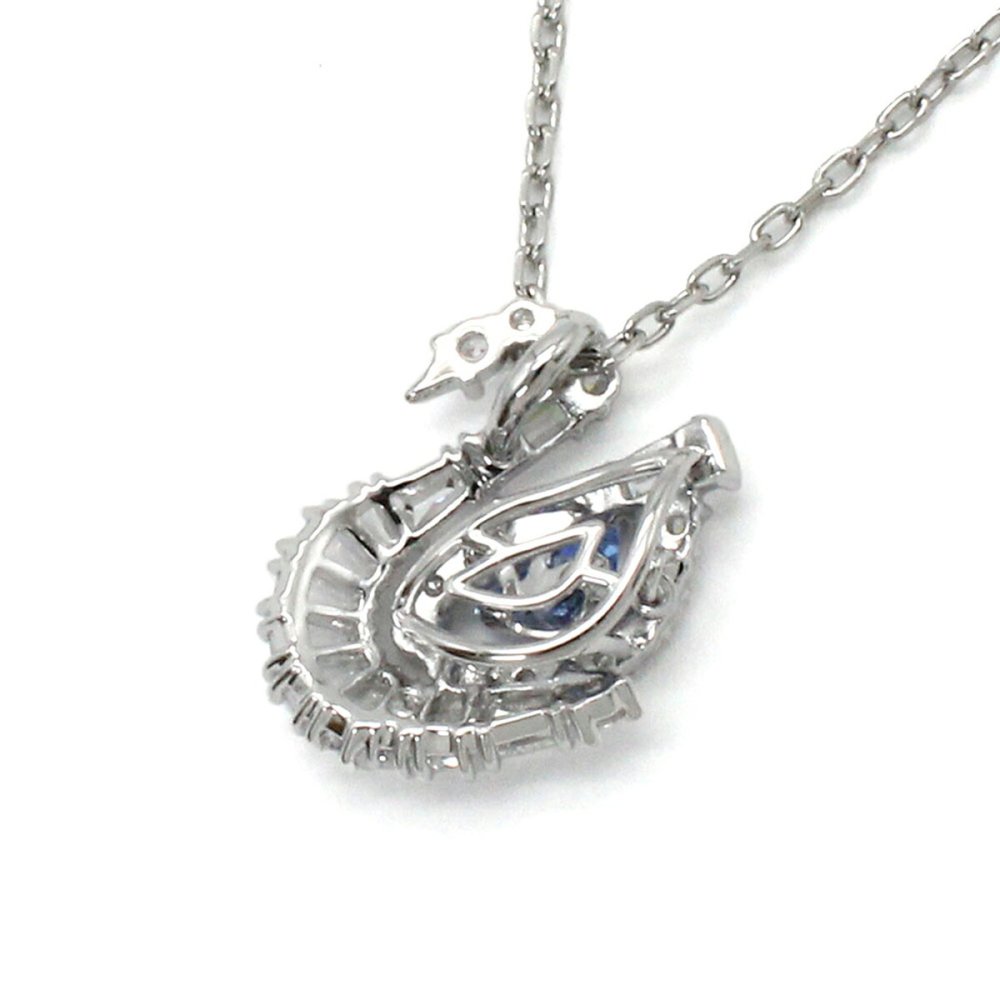 スワロフスキー swarovski ネックレス Swan 5723389 スワン ペンダント アクセサリー レディース シルバー+ブルー 海外正規品