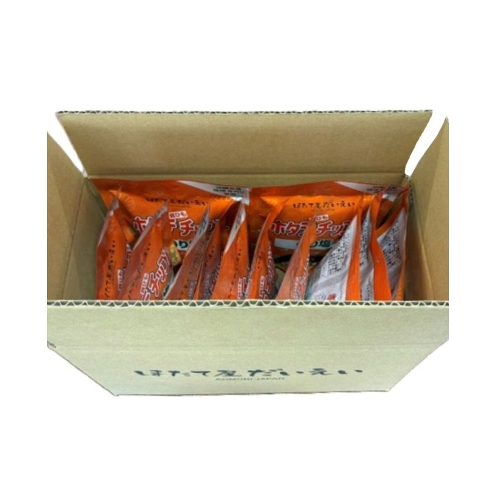 ホタテ貝ひもチップス のり塩 12袋 スナック お菓子 国産 帆立 貝ひも 磯風味