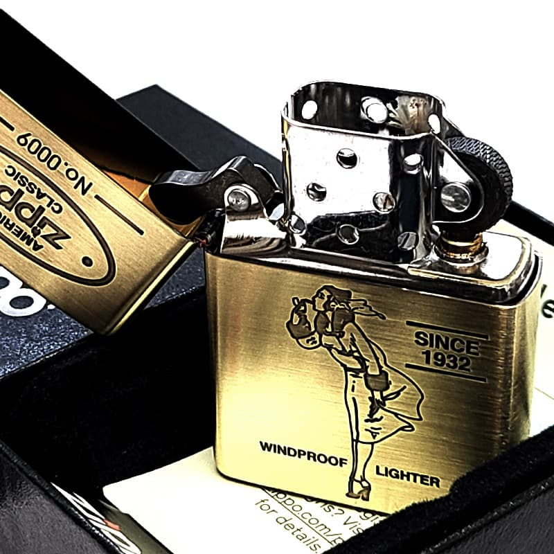 ZIPPO ライター Windy 限定 シリアルナンバー入り ジッポ アンティーク ゴールド クラシック 真鍮古美 おしゃれ 彫刻 ブラス レディース かわいい メンズ ギフト プレゼント