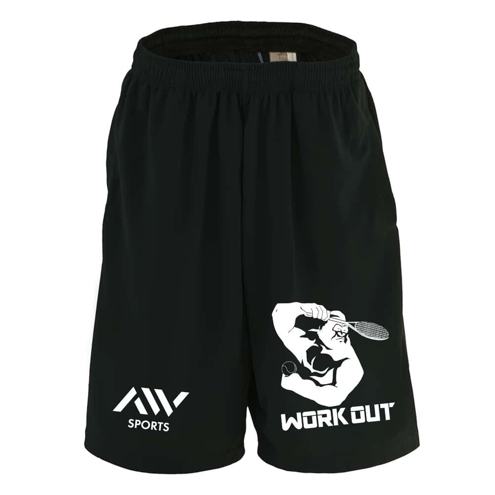 テニス ハーフパンツ ドライ メンズ ウェア レディース ジュニア 練習着 短パン 速乾 スポーツ 名入れ おしゃれ 半スボン 文字入れ無料 「ゴリラワークアウト テニス」 アートワークスコウベ 【送料無料】
