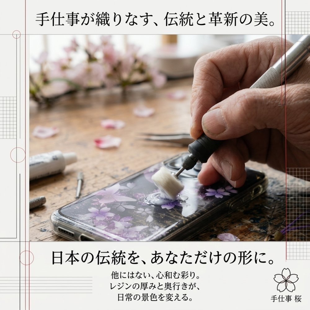 【全機種対応】スマホケース『伊』名入れ 送料無料 和柄 和風 桜 職人 伝統工芸 ハンドメイド ハードケース 手帳型 iPhone 17 Xperia AQUOS Android 各機種対応
