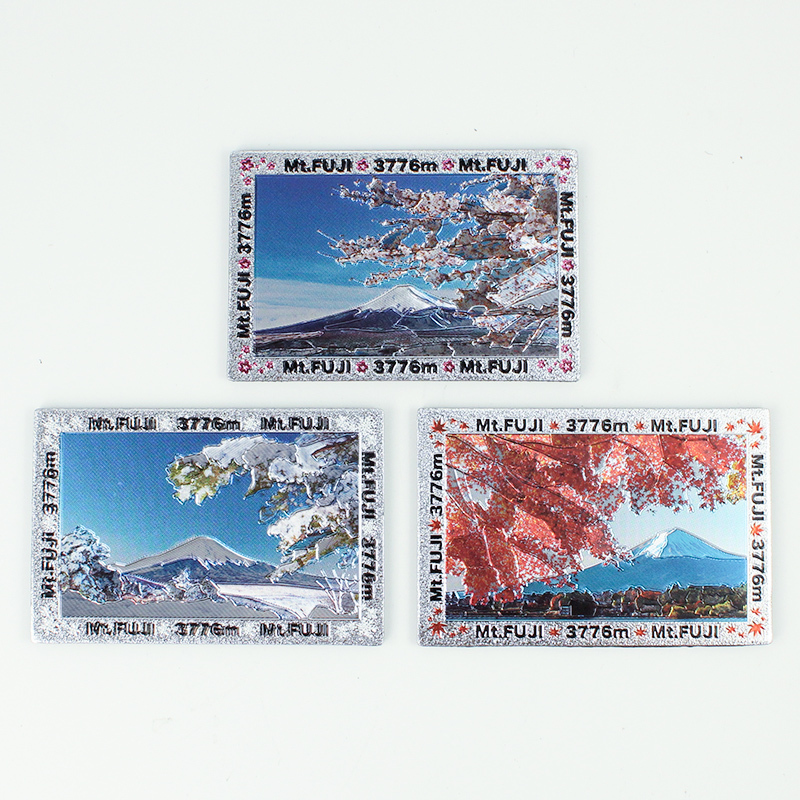 角型マグネット LL 3個セット E 富士山 絶景 お土産 日本 土産 souvenir JAPAN Magnets ご当地 外国人 スーベニア ジャパン