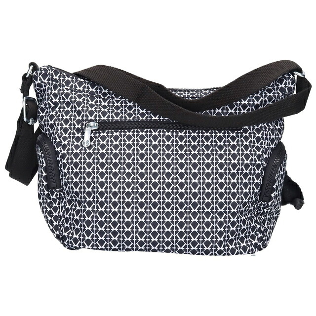 キプリング ショルダーバッグ レディース ブランド Kipling ギャビー S ロゴ ワンポイント 総柄 KI3759-DD2 Signature Print 黒