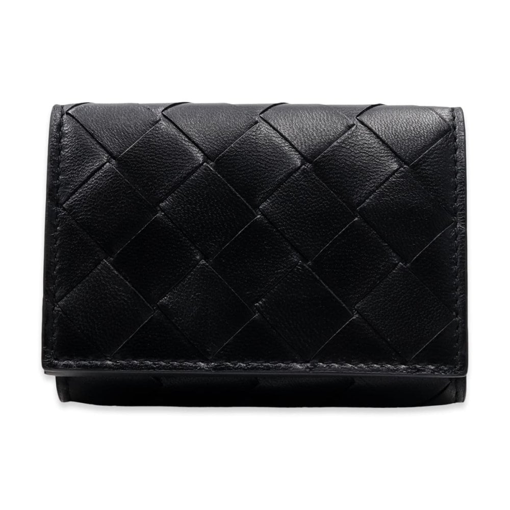 選べる3色 ボッテガヴェネタ BOTTEGA VENETA 三つ折り財布 レディース メンズ イントレチャート タイニー ミニ財布 本革 小銭入れ付き ブラック グリーン ベージュ 666944 V3UH2