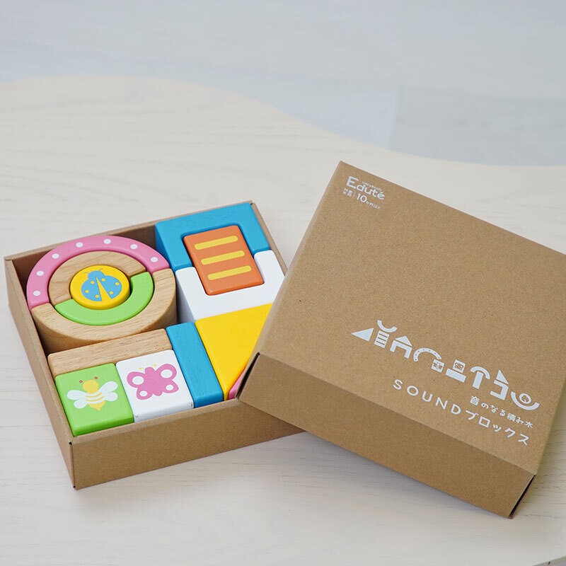 積み木 SOUNDブロックス スタンダードカラー | 誕生日プレゼント   1歳 1歳半 2歳 女の子 男の子 名入れ 誕生日 プレゼント おもちゃ 木のおもちゃ 木製玩具 木製 知育玩具 誕生日 クリスマス プレゼント 入園祝い ギフト ベビーギフト エデュテ