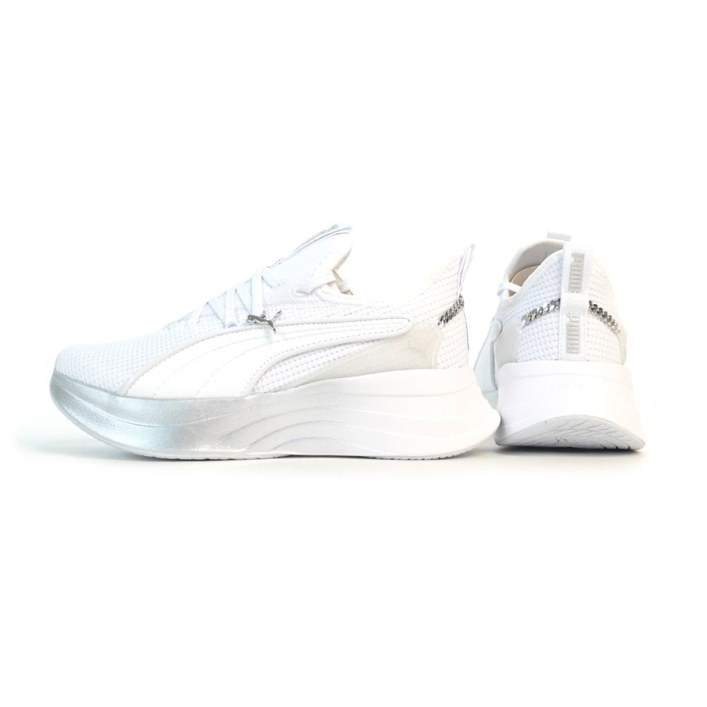 プーマ PUMA  レディース スニーカー ソフトライド SOFTRIDE プーマ レディース スリッポン 313719-03 ホワイト/シルバー