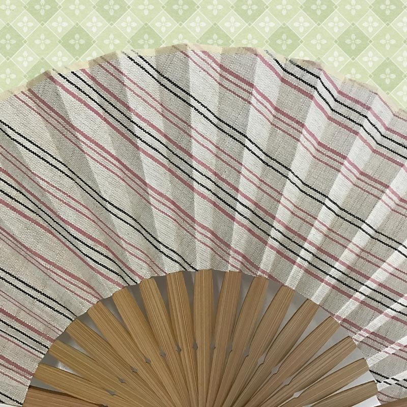 敬老の日 送料無料 名入れ 扇子 会津木綿 婦人 赤色 紺色 ベージュ 綿扇子 地縞 名前入り プレゼント 女性用 着物 浴衣 和小物 レディース 桜柄 和装 かわいい 記念品 ノベルティ 誕生日プレゼント 贈り物 ギフト おしゃれ お洒落 おすすめ /扇子/ ネコポス
