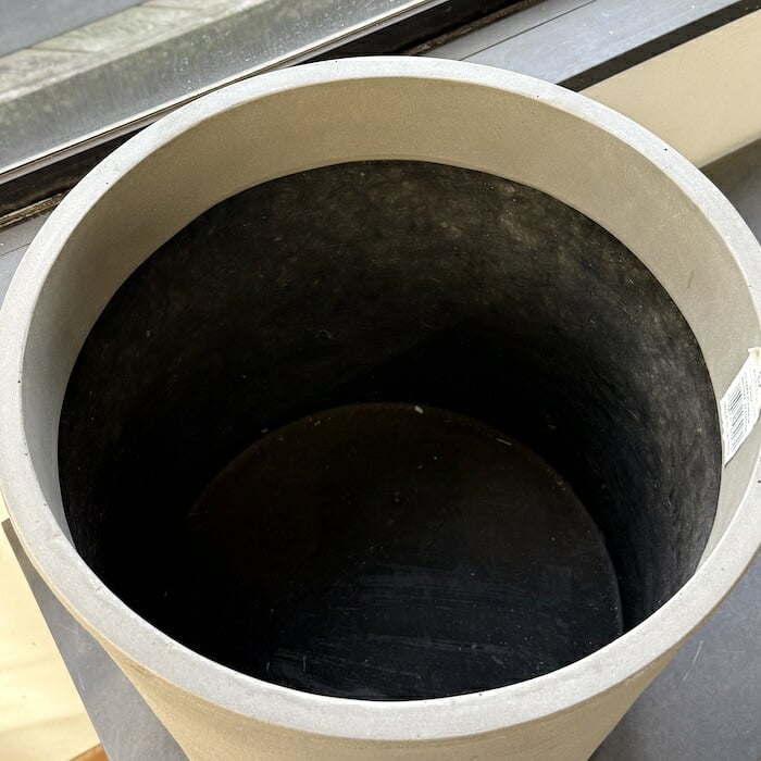鉢カバー おしゃれ 大型 14号 9号 M S サイズ 植木鉢 KONTON コントン ソンク シリンダー 円柱 丸型 軽量 砂岩調 屋外 室内 高級 北欧 モダン ナチュラル 観葉植物用 シンボルツリー サボテン 多肉植物 特大 玄関 プランター 底穴なし チャコールグレー ウォームグレー