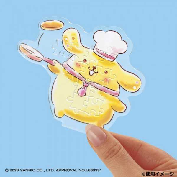 ポムポムプリン アクスタパズル ビバリー 37ピース サンリオ キャラクター グッズ 立体パズル アクリルスタンド 組み立て おもちゃ インテリア 雑貨 ギフト プレゼント サンリオ正規ライセンス品