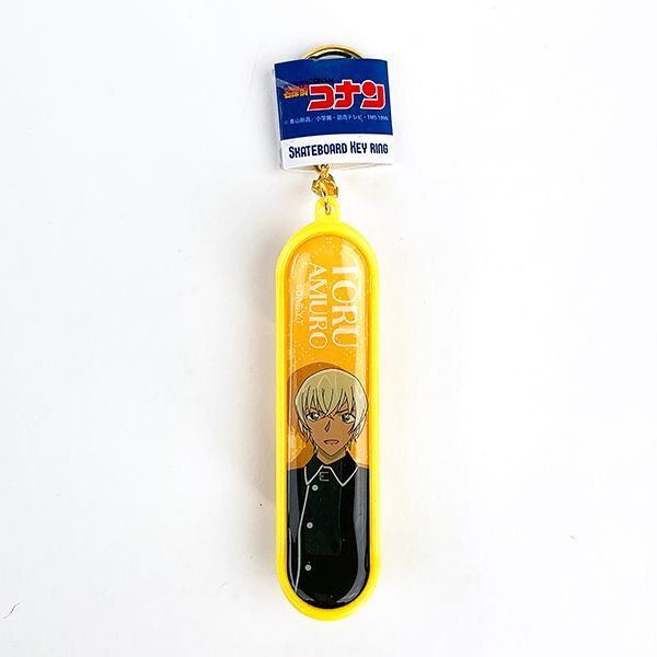 安室透 スケボーキーホルダー スケボー キーチェーン コナン 安室 イエロー   (MCOR)