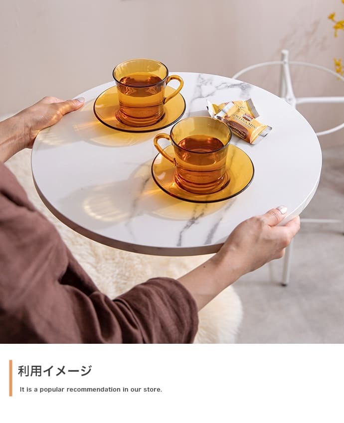 ローテーブル 大理石柄 大理石風 テーブル ローテーブル サイドテーブル インテリア おしゃれ ホワイト 黒 回転 スチール 丸 コーヒーテーブル ナイトテーブル 白 ブラック コンパクト モダン マーブル柄 円型 \5%OFFクーポン配布中 丸型 机