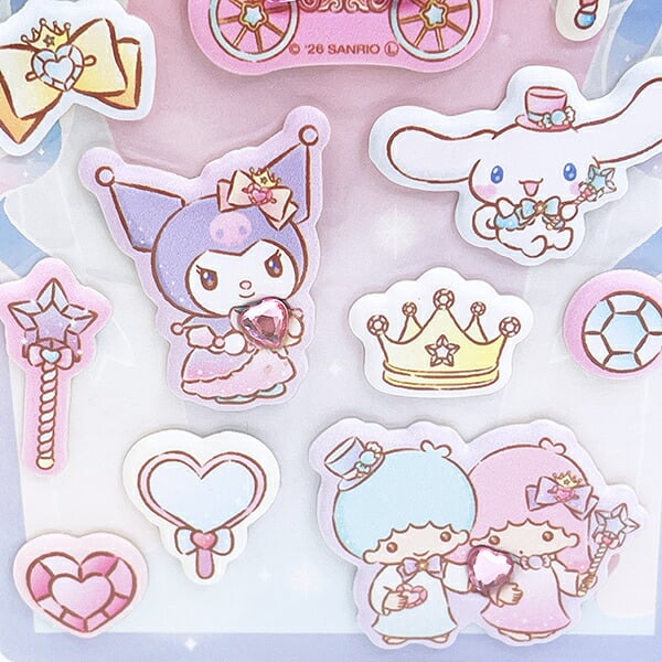 サンリオキャラクターズ ジュエルマシュマロシール 集合 (スパークルジュエル) 文具 Sanrio
