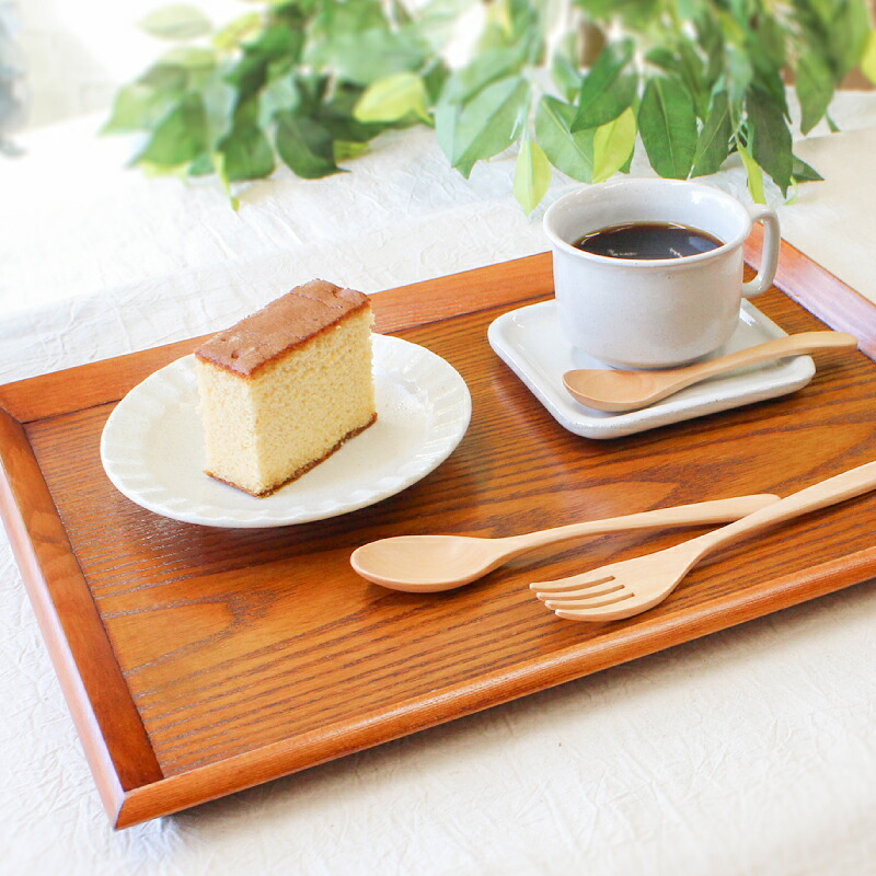 トレー トレイ お盆 おしゃれ 正月 お供え 和 ティー 木製 大型 カフェ パン 北欧 おぼん オーダー アンティーク 漆 木目 小 深型 ホテル 天然木 軽い 浅型 お茶 かわいい 漆塗り ブラウン ランチョン 2寸 尺2寸 高級