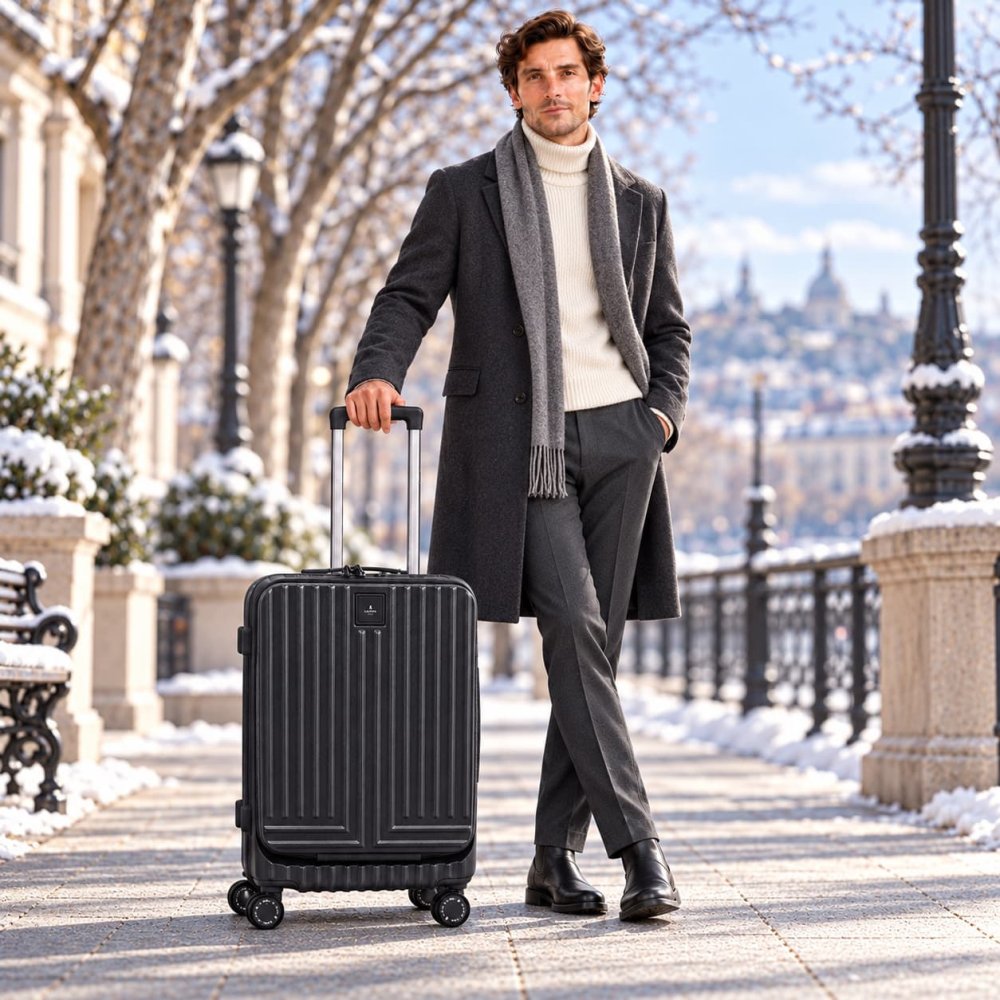 LANVINenBlue ランバンオンブルー ヴィラージュ キャリーケース  36L スーツケース メンズ 宿泊 出張