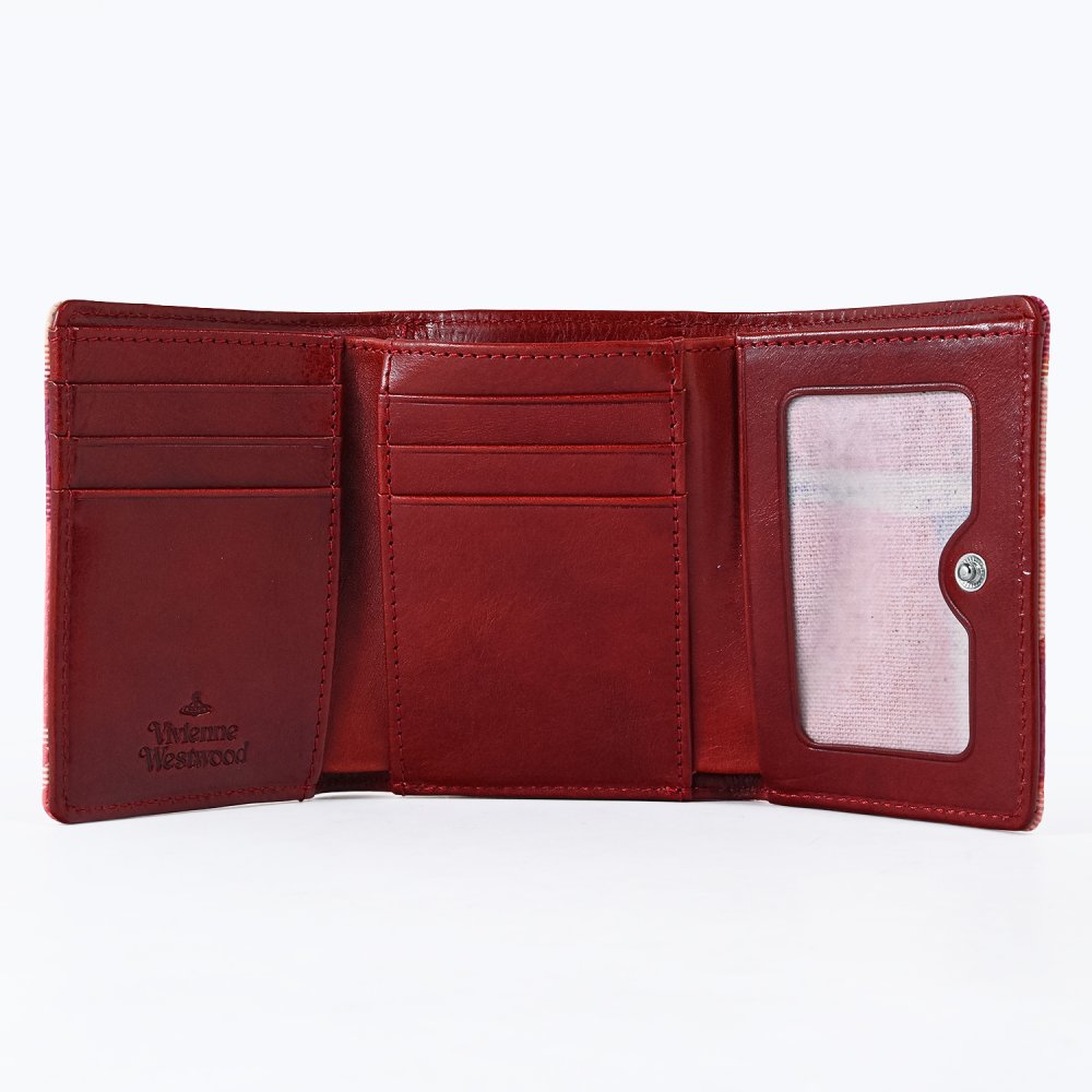 ヴィヴィアンウエストウッド Vivienne Westwood 三つ折り財布 コンパクト がま口小銭入れ付き タータンチェック ウォレット レディース フレッシャーピンク 5115002MW S002L G201 折財布 送別会 誕生日 お中元 結婚祝い 結婚式 彼女 妻 女性 財布 高級 父の日 母の日【スペシャルラッピング660円(別売り)】 即日発送ファッション小物 ホワイトデー