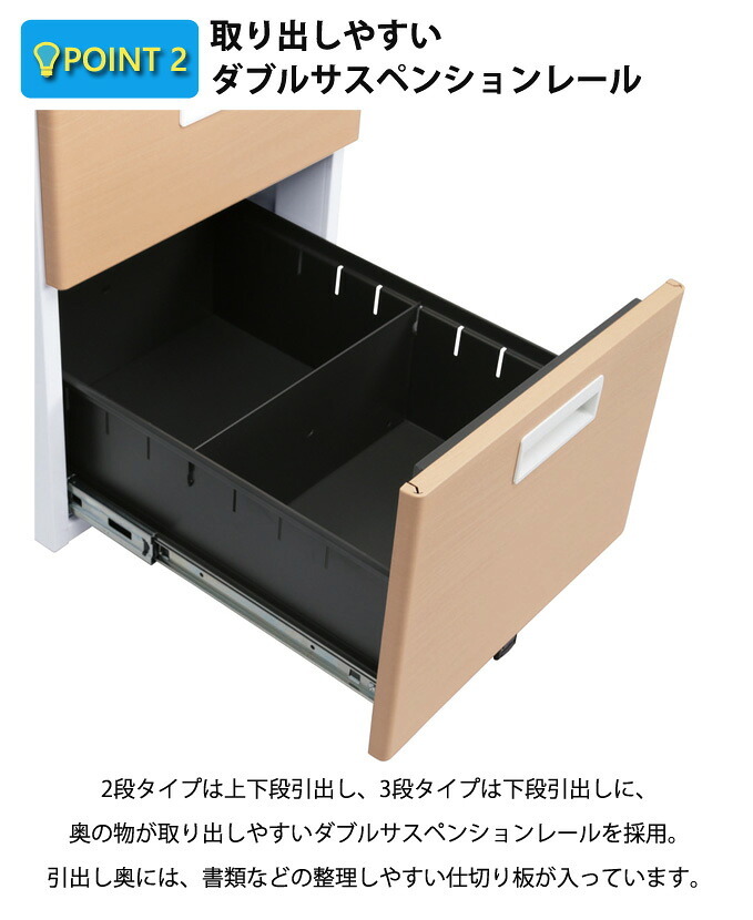 オフィス オフィスワゴン スチール脇机 脇机 サイドワゴン ファイルワゴンスチールワゴン インテリア 収納 オールロック キャスター 送料無料 たっぷり収納 らくらく移動 机の内側に入れればコンパクトに 選べる2タイプで \5%OFFクーポン 収納家具