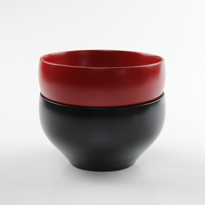 【彫刻名入れOK】木製 なごみ椀 マルチボウル 黒 朱 330ml お椀◆レーザー加工で名入れいたします。記念品、プレゼントに◆