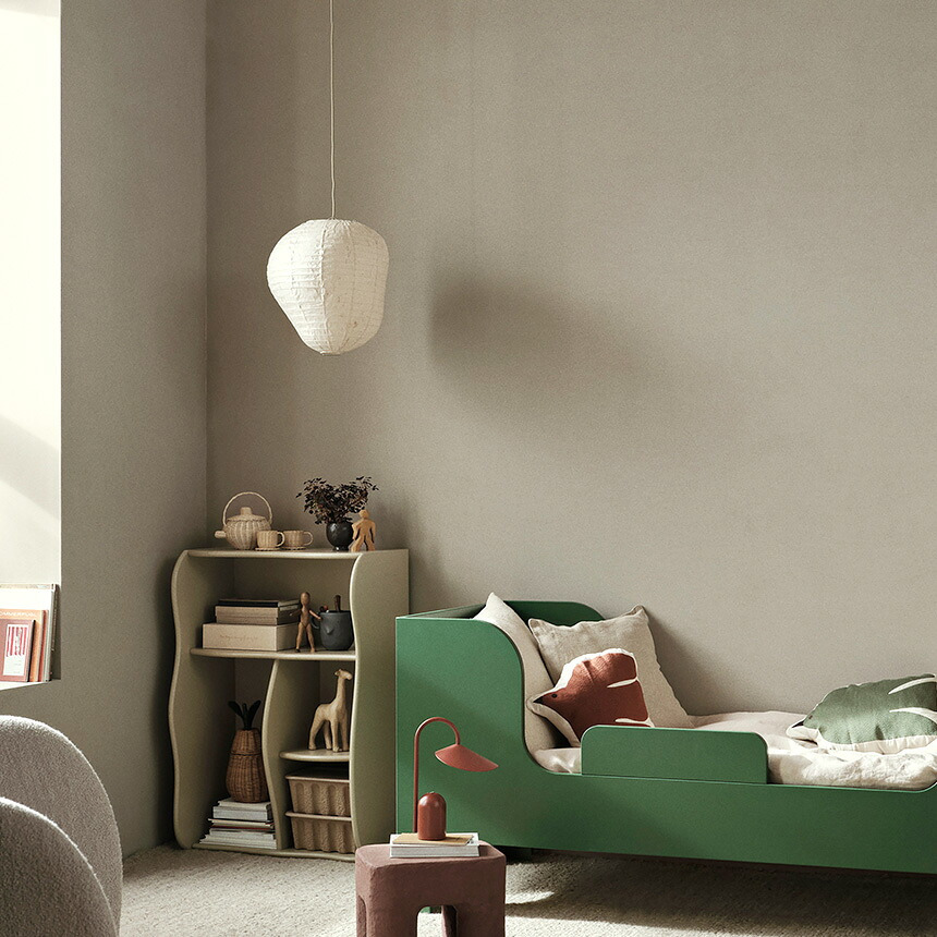ferm LIVING ファームリビング Kurbis カービス ランプシェード S 高さ40cm (シェードのみ） 引っ掛けシーリング北欧 ランプシェード 天井照明 ペンダントライト シェードのみ 和紙 和モダン シェード 1灯