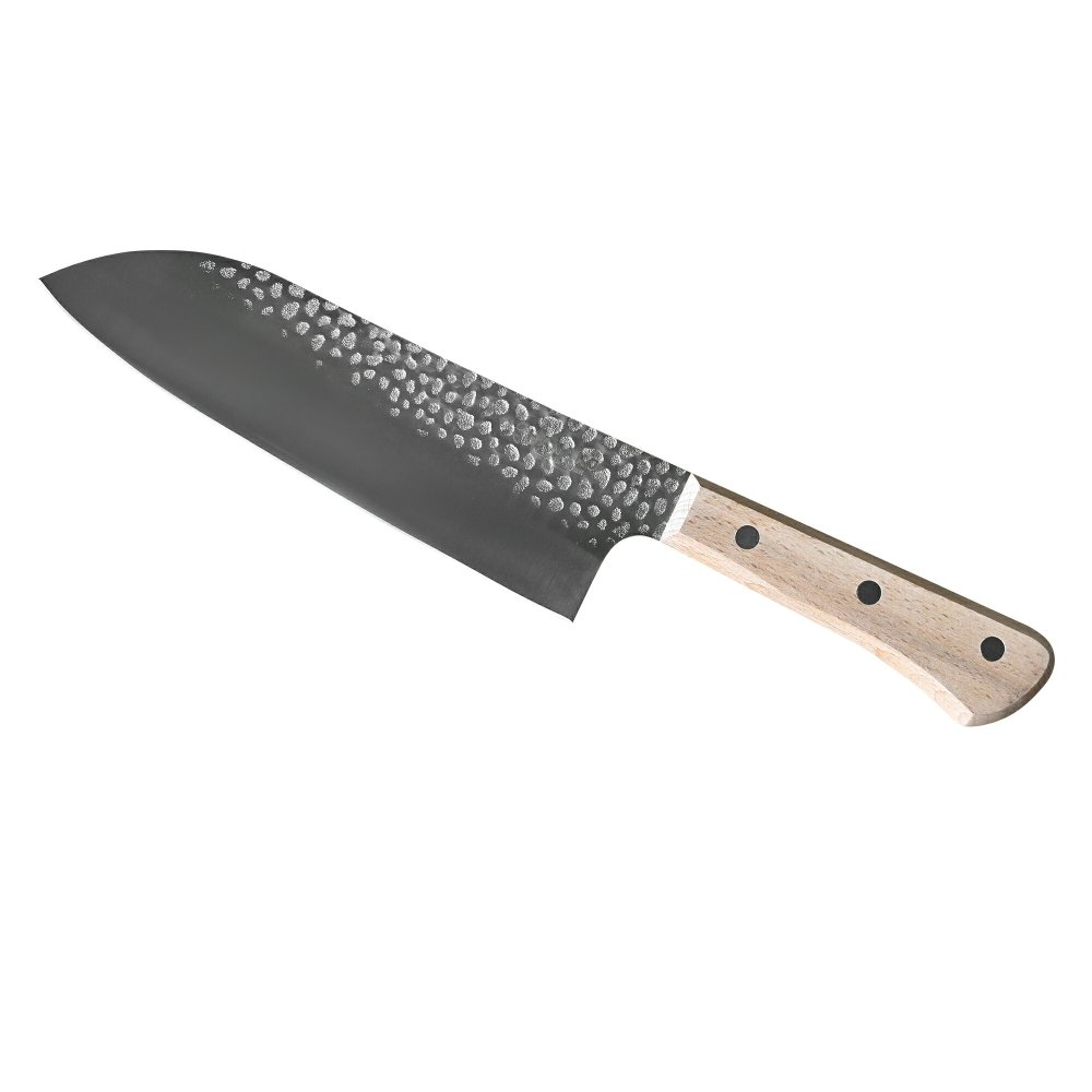 三徳包丁 ステンレス 日本製 木柄 HANAKO 関市 岐阜 よく切れる 錆びにくい 槌目加工 180mm ナイフ ほうちょう 三徳 包丁 庖丁 万能包丁 耐久性 使いやすい おしゃれ 調理器具 キッチン用品 硬度57 AVD-623143 新生活 結婚祝い 出産祝い 誕生日 母の日 プレゼント ギフト