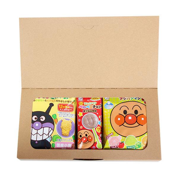プチギフト お菓子 送料無料 【選べるシール付き】みんな大好き！アンパンマンおやつ チョコ入りミニギフト(3種・8コ) メール便(omtmb8489tz)【プチギフト 退職 個包装 お菓子 感謝 ばらまき 大量 お礼