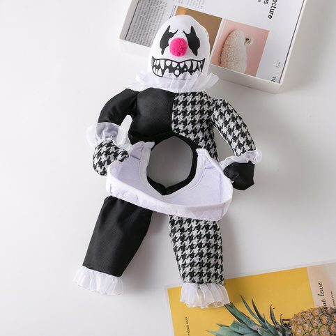 ペット コスプレ 衣装 ピエロ 着ぐるみ 犬用 立体 変身ウェア ホラー 面白い かわいい 仮装 なりきり 写真撮影 パーティー ハロウィン 小型犬 中型犬 ギフト