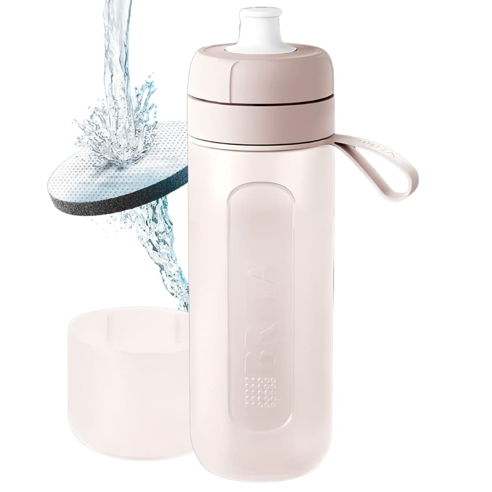 BRITA ブリタ ボトル型浄水器 アクティブ  0.6リットル  マイクロディスク( 浄水フィルター)3個入り 総ろ過水量:150 L  携帯型 浄水 ボトル サイズ：高さ23.5cm 直径7.5cm 重量:146 g 本体:中国  フィルター:ドイツ (カラー:3色)