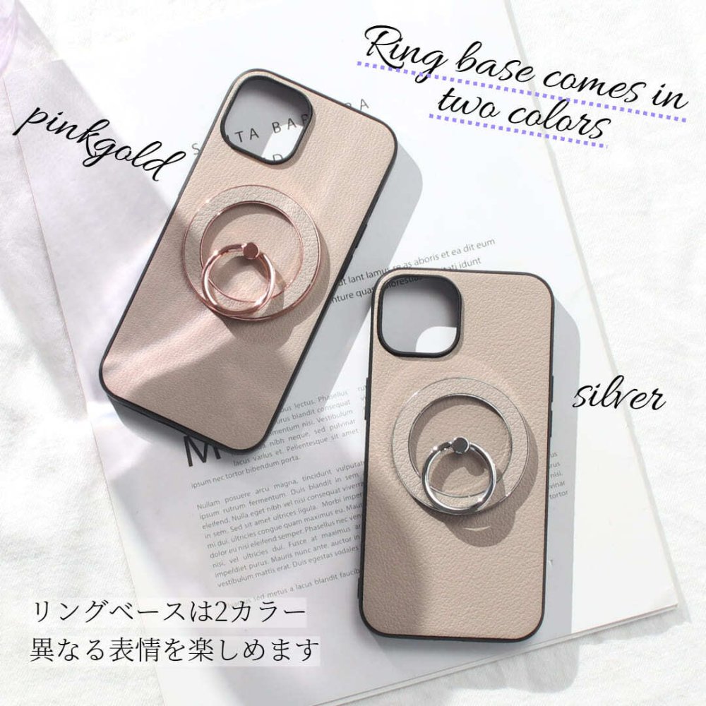 iphone13 ケース リング付き 本革 iphone13Pro iphone13ProMAX iphone13mini MagSafe対応 レザー スマホリング スタンド アイフォン 13 pro max mini マグセーフ対応 マグネット 13プロ マックス ミニ スマホケース 大人可愛い レディース 薄型 軽量 高級 ゴールド 送料無料
