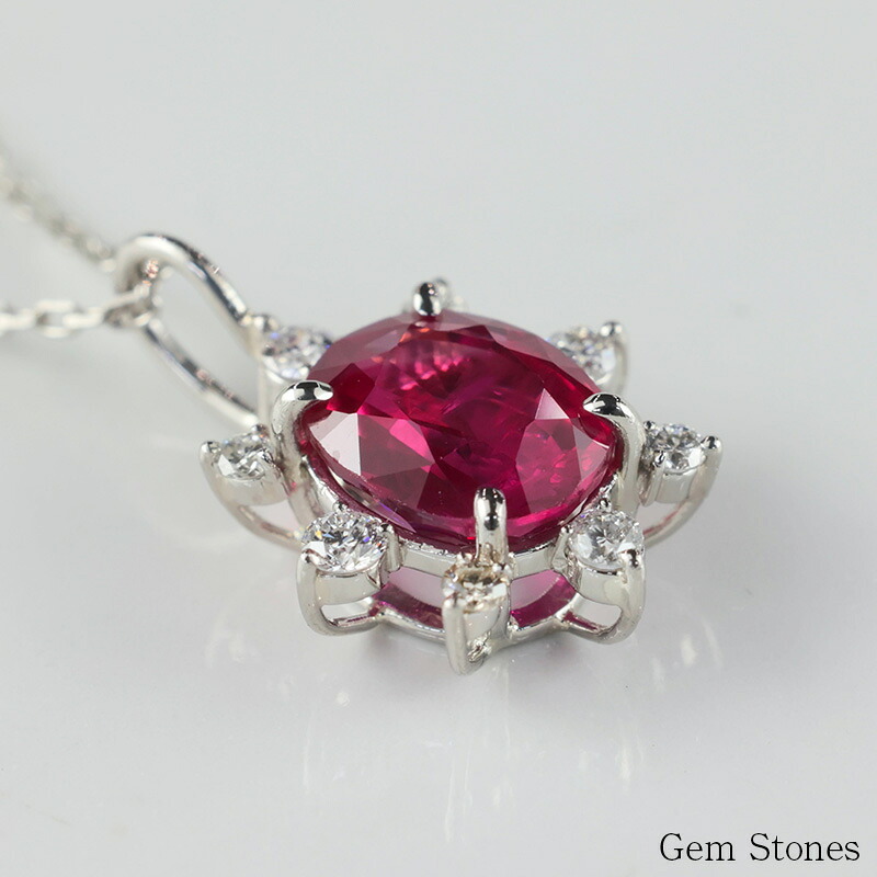 上質 ルビー 1.121ct ダイヤモンド 0.11ct ネックレス ペンダント プラチナ Pt900 850 ルビーネックレス 一粒 レディース シンプル 可愛い 赤 レッド  Drops