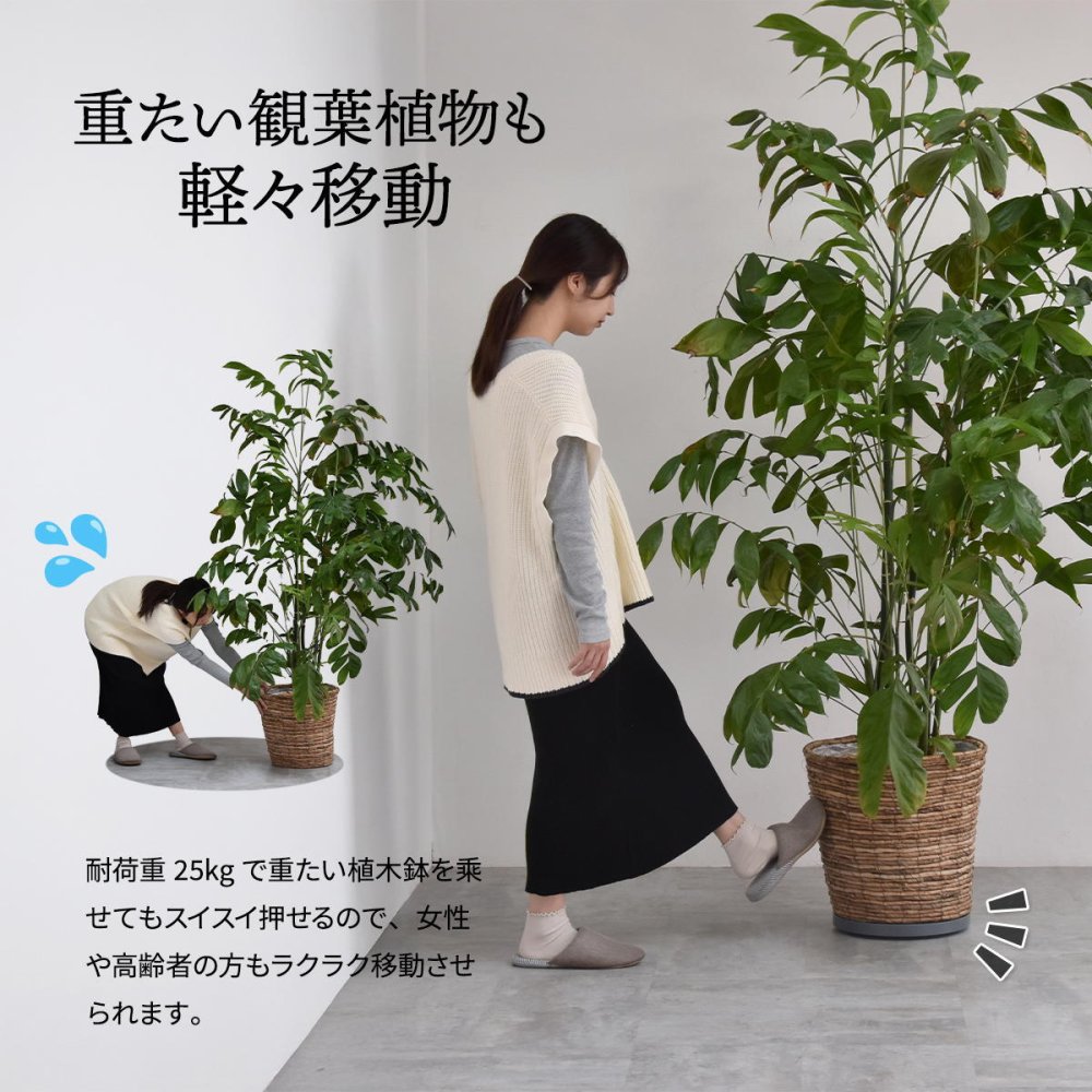Noko ラウンドプランターベース NKLZ0262 鉢置き 新生活
