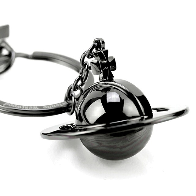 ヴィヴィアン ウエストウッド キーリング レディース ブランド Vivienne Westwood SAFFIANO ロゴ 8203010EU OM0009 N405 ガンメタル ビビアン