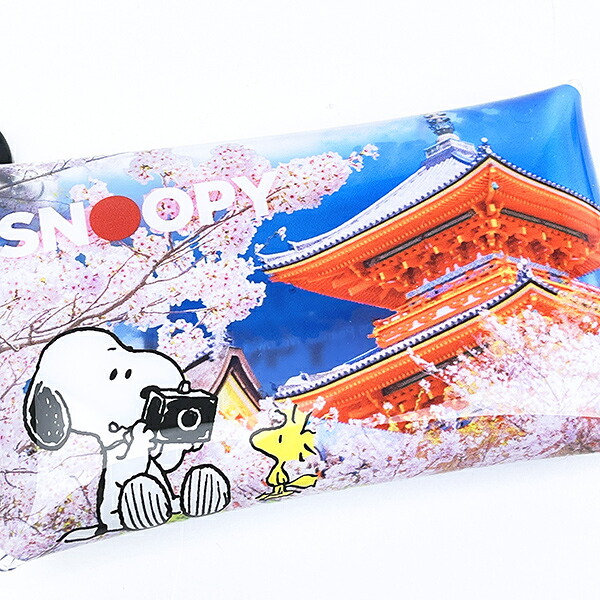 スヌーピー クリアマルチケース(S) 五重塔 カメラ SNOOPY