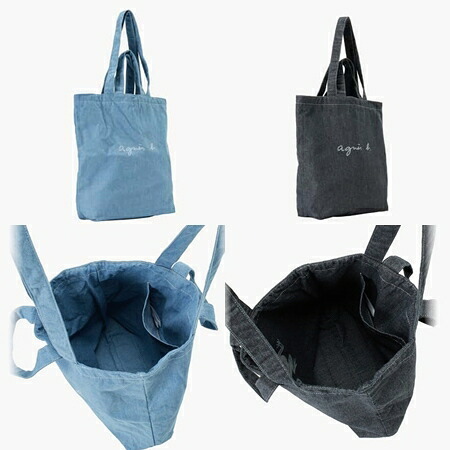 【無料ラッピング】 アニエスベー agnes b トートバッグ デニム 2way Paulette リバーシブルブランド 正規品 新品 ギフト プレゼント 人気 おすすめ 誕生日 記念日 クリスマス 送料無料 abb522315