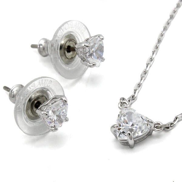 SWAROVSKI スワロフスキー ネックレス ピアス セット  5646751 Stilla アクセサリー シルバー レディース