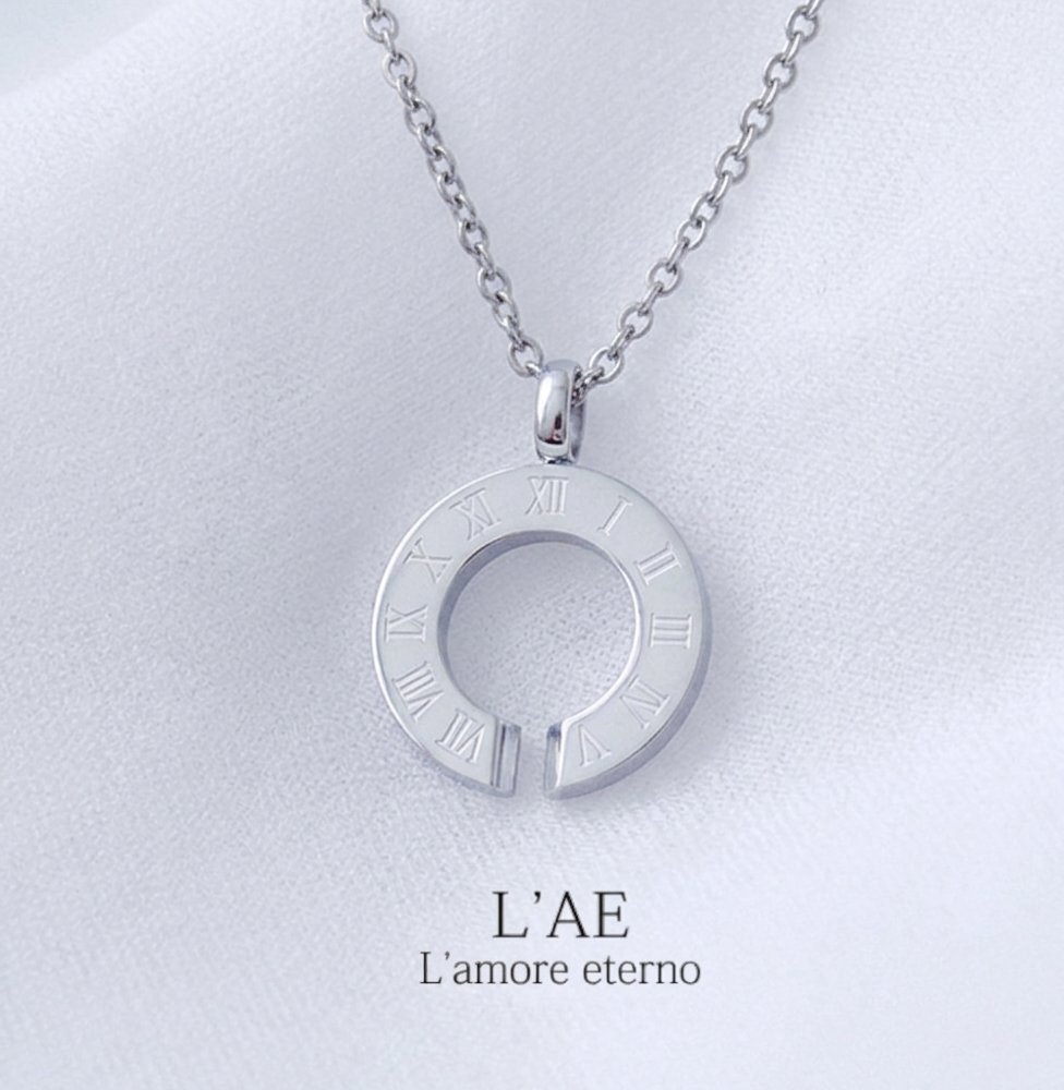 【レーザー刻印対応】【20文字まで刻印◎】ペアネックレス 名入れ ステンレス アクセサリー ダイヤモンド 馬蹄 ホースシュー アトラス ローマ数字 ペンダント メンズ レディース