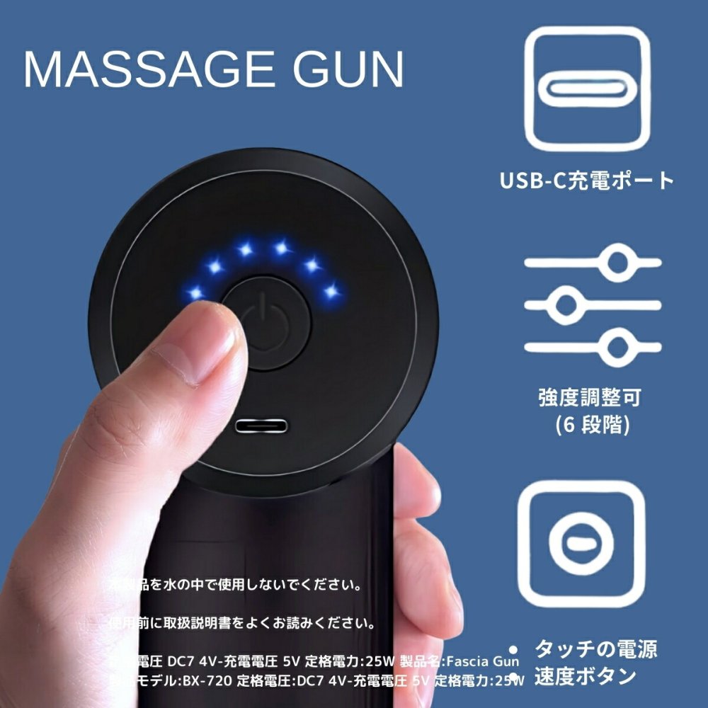 筋膜リリースガン ミニ マッサージガン 軽量 小型 静音 肩こり 首こり 腰痛 筋肉 リラックス ハンディ ガン 振動マシン プレゼント 実用的 健康グッズ 父の日 ギフト