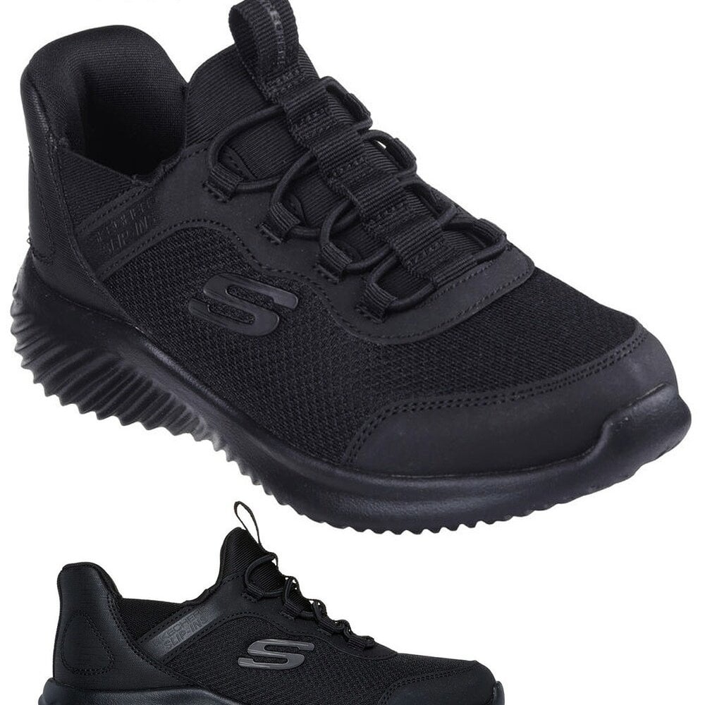 スケッチャーズ スリップインズ キッズ ジュニア スニーカー 男の子 女の子 運動靴 黒 ハンズフリー SKECHERS Slip-ins BOUNDER バウンダー ノーマル幅 403822N 403822L 303585N 303585L