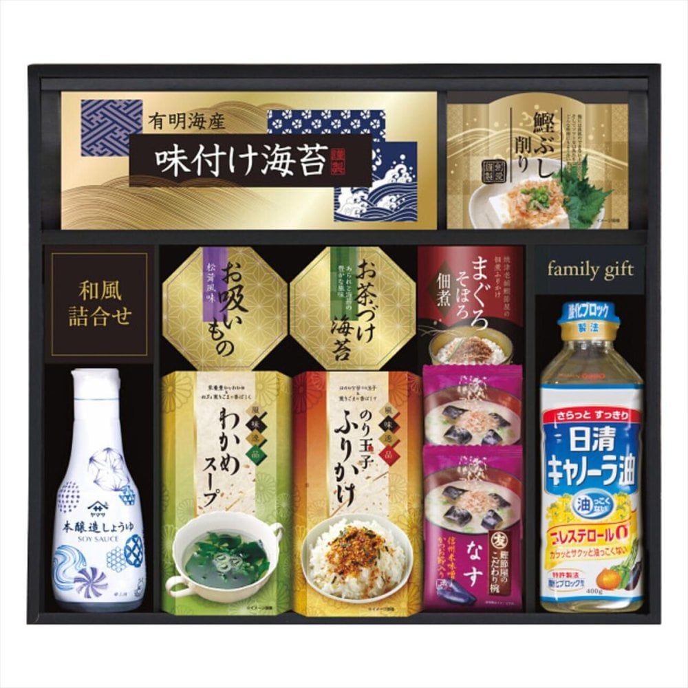 ヤマサ 鮮度卓上しょうゆ 和風詰め合わせ ギフトセット 10種入 調味料 セット 醤油 食用油 鰹節 お茶漬け ふりかけ