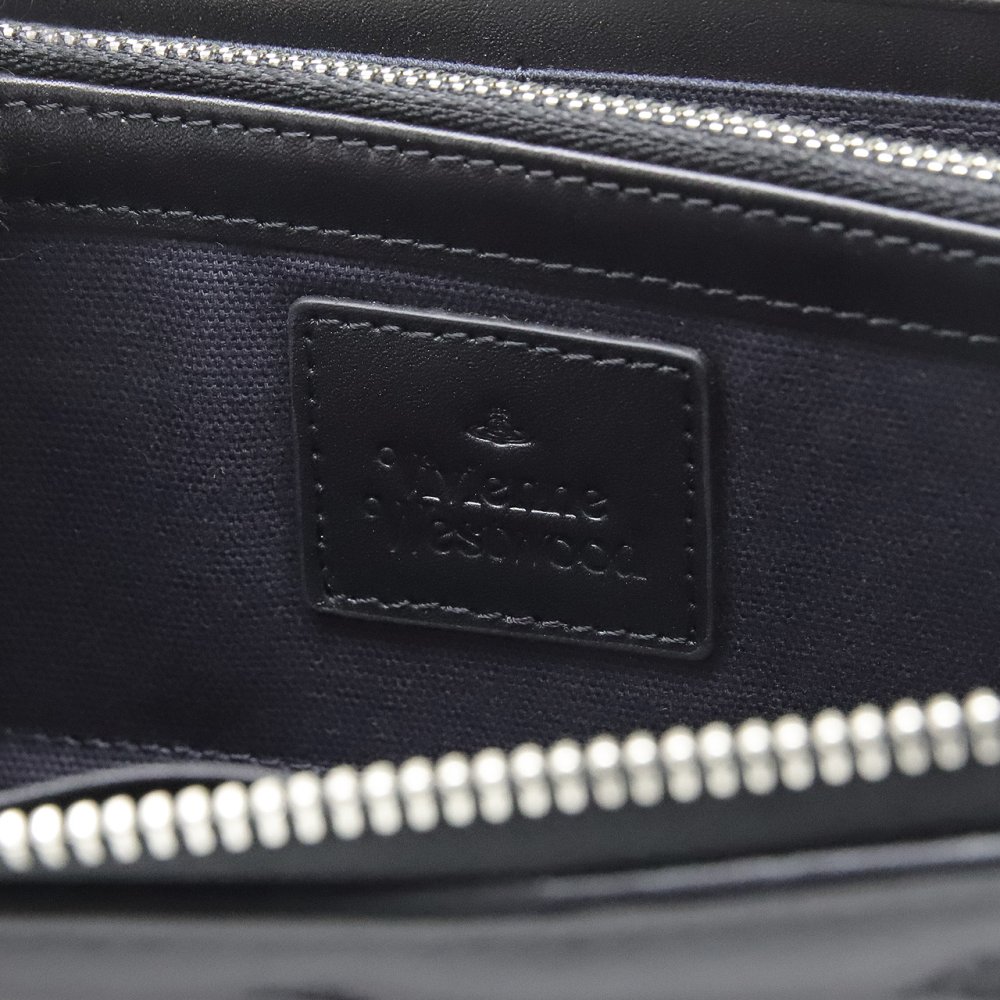 ヴィヴィアンウエストウッド 長財布 レディース メンズ 男女兼用 ラウンドファスナー長財布 Vivienne Westwood ヴィヴィアン マルチオーブ型押し ブラック VW4289 (5106005QW-S002K-N201) 【2026年秋冬モデル】 【ラッピング無料 誕生日 お祝い プレゼント ギフト 贈り物】