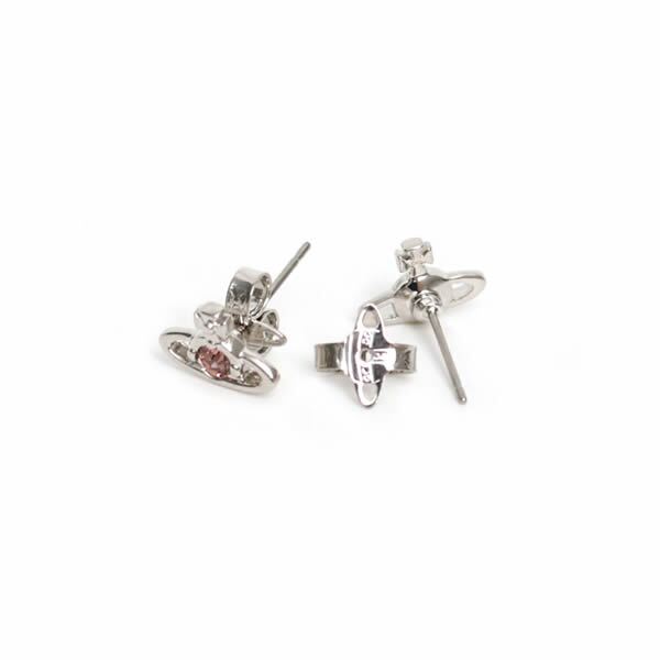 ヴィヴィアンウエストウッド ピアス Vivienne Westwood NANO SOLITAIRE EARRINGS 62010037-02P783 シルバー ローズ