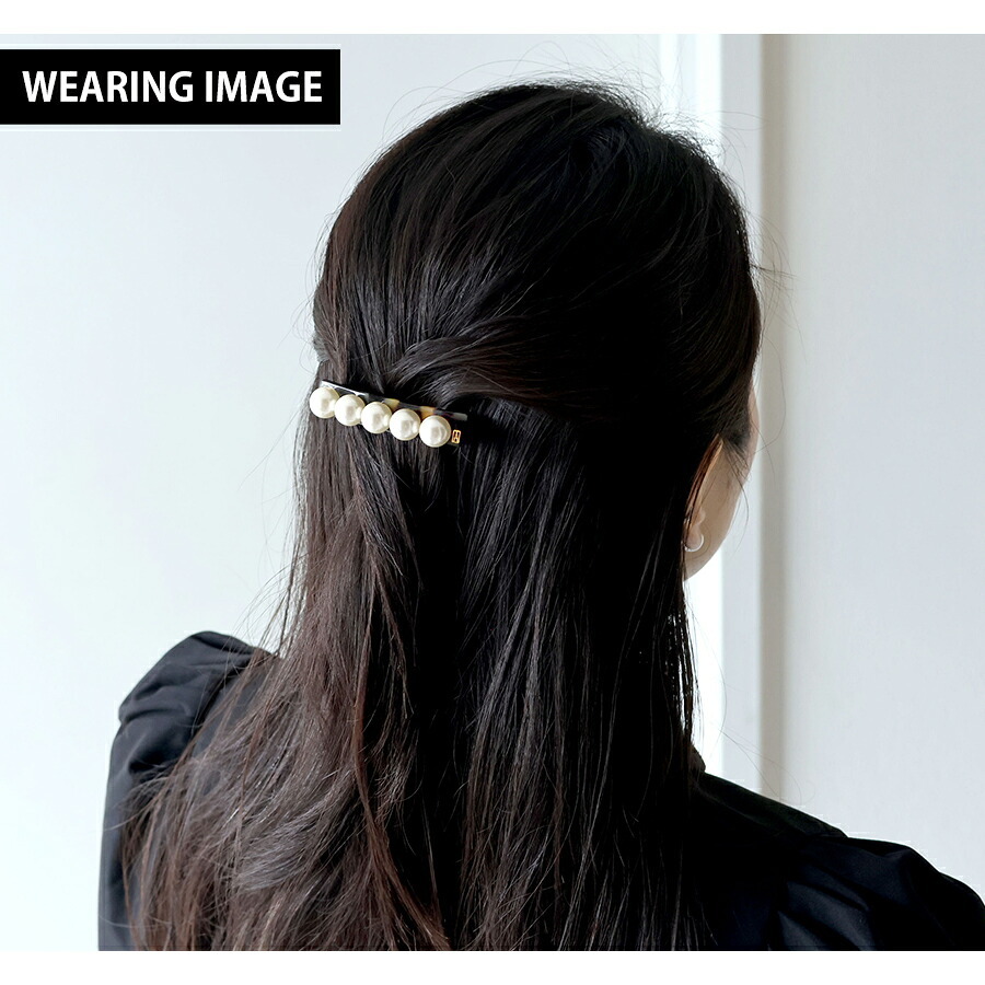 アレクサンドル ドゥ パリ バレッタ レディース ブランド ALEXANDRE DE PARIS ペルル 人工真珠 AA6-16919-05-W べっ甲 ヘアアクセサリー