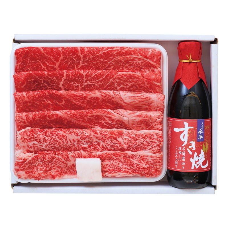 松阪牛すき焼き食べ比べ&今半割下セット (MBKTSW36-100MA) [お中元][お歳暮] ※送料無料(北海道・沖縄・離島への配送不可)
